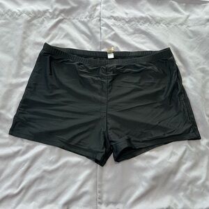 Black Swim Boy Shorts Swimwear with Sleek Design